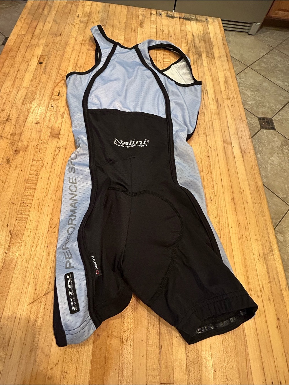 Nalini Women’s Light Blue & Black Bike Shorts with Bib